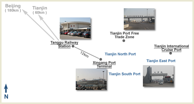 Tianjin Port Map